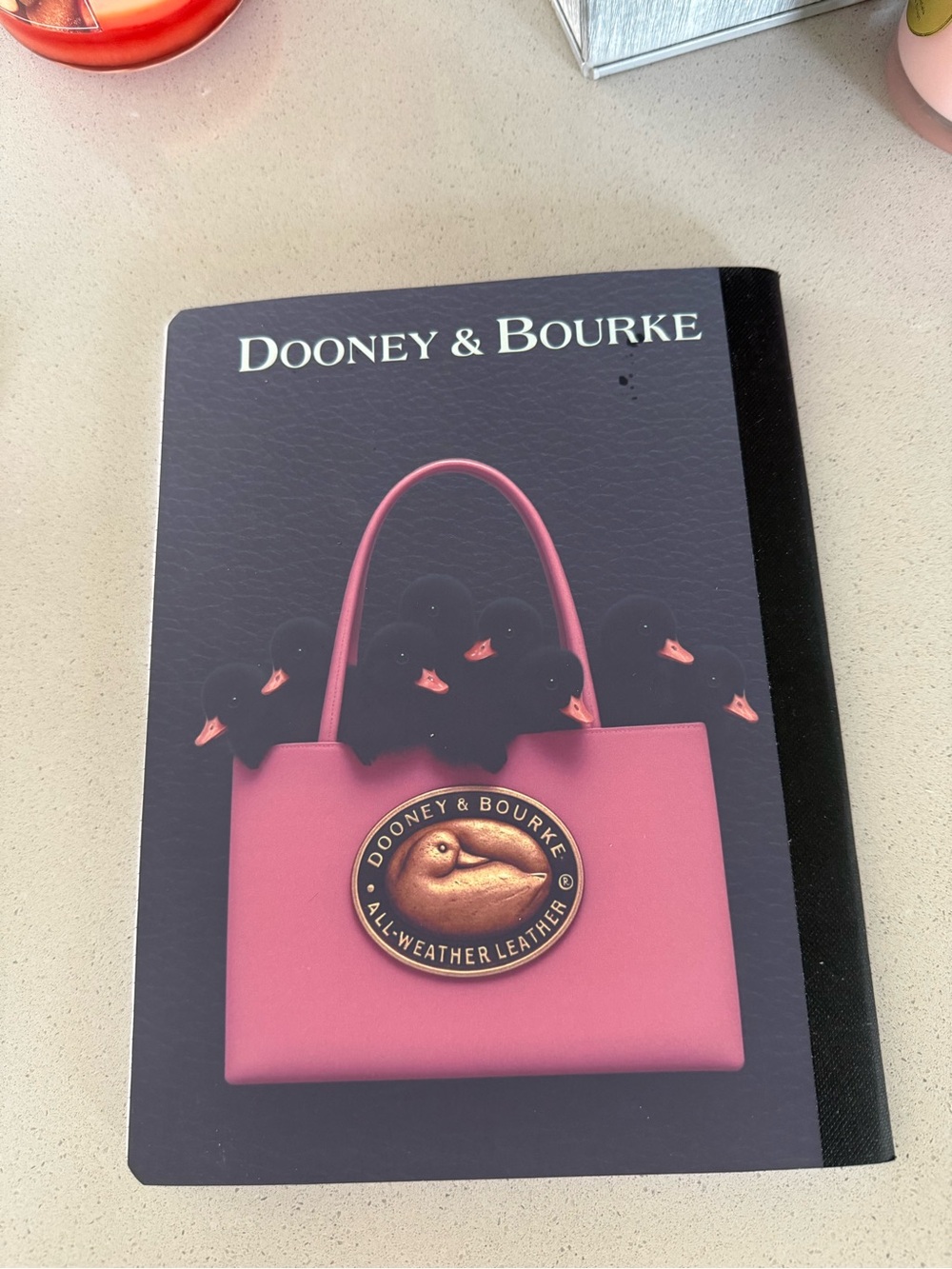 Dooney and BOURKE homemade notebook/journal  lined with handmade pen - Picture 15 of 15